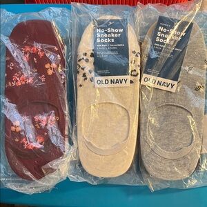 Old Navy No-Show Sneaker Socks Set-8 pairs total